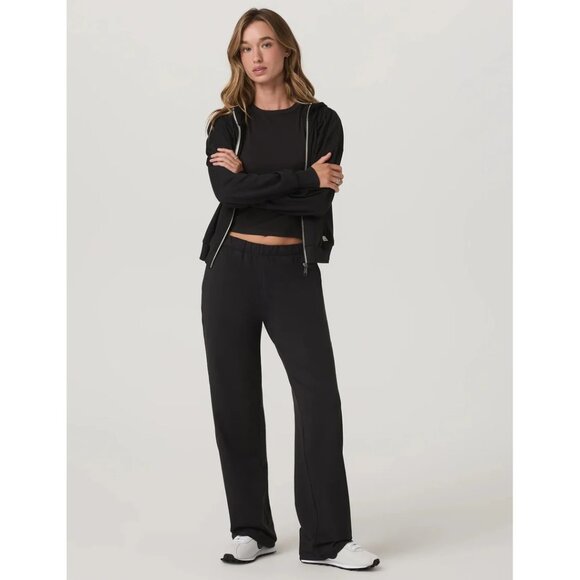 VUORI Halo Modern Straight Leg Pants in Solid Black Size Medium - Picture 1 of 11